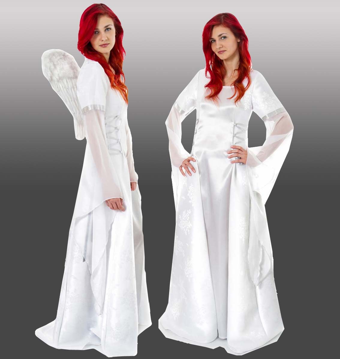 Mittelalter Kostüm Elfe Fee Burgfräulein Kleid Gewand Gr ...